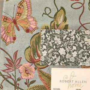 Robert Allen Home Botanical Floral and Butterfly Fabric - 1 piece